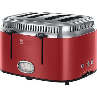 Russell Hobbs Retro Red 4SL 21690 4-Slice Toaster
