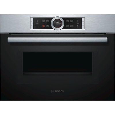 Bosch Serie 8 CMG633BS1B Built-in Combination Microwave