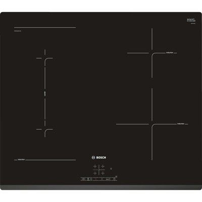 Bosch Serie 4 PWP631BF1B 4 Zone 60cm Induction Hob with CombiZone
