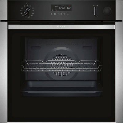 Neff N50 B5AVM7HH0B Slide & Hide Pyrolytic Self Cleaning Single Oven with Added Steam Function