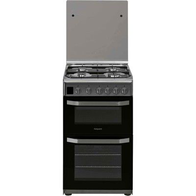 Hotpoint HD5G00CCX 50cm Double Cavity Gas Cooker