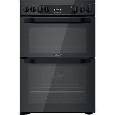 Hotpoint HDM67V92HCB 60cm Double Oven Electric Cooker