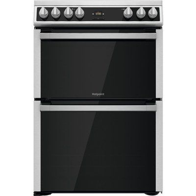 Hotpoint HDT67V9H2CX 60cm Double Oven Electric Cooker