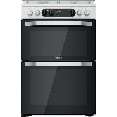 Hotpoint HDM67G9C2CW 60cm Double Oven Dual Fuel Cooker