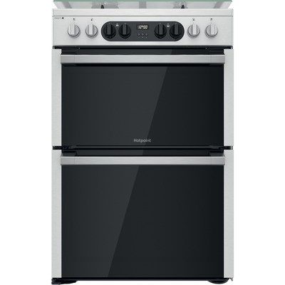 Hotpoint HD67G8CCX 60cm Dual Fuel Double Oven Cooker