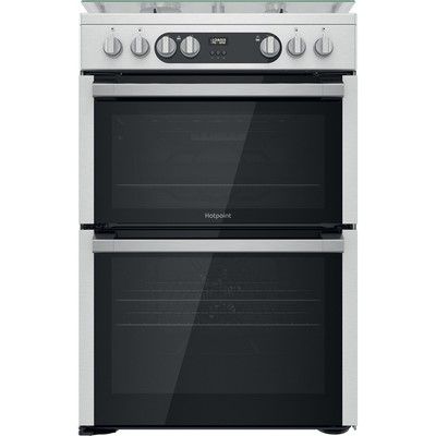 Hotpoint HDM67G9C2CX 60cm Double Oven Dual Fuel Cooker