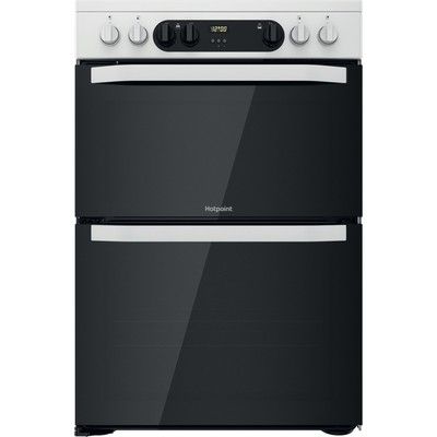 Hotpoint HDM67V9CMW 60cm Double Oven Electric Cooker