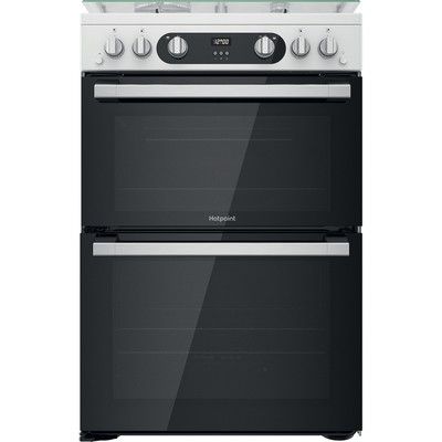 Hotpoint HD67G02CCW Amelia 60cm Double Oven Gas Cooker