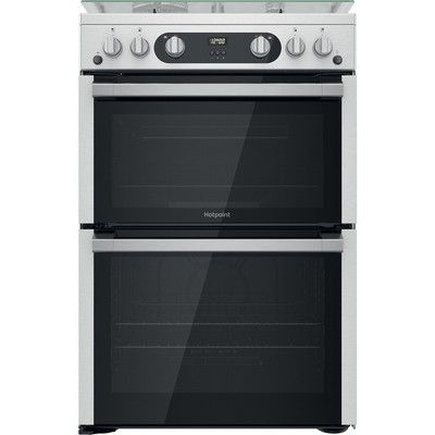 Hotpoint HDM67G0C2CX 60cm Double Oven Gas Cooker