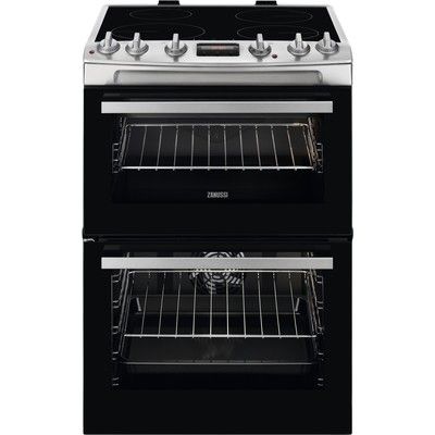 Zanussi ZCI66250XA 60cm Double Oven Electric Cooker with Induction Hob