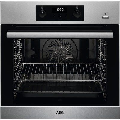AEG BES355010M Electric SteamBake Single Oven with Added Steam Function