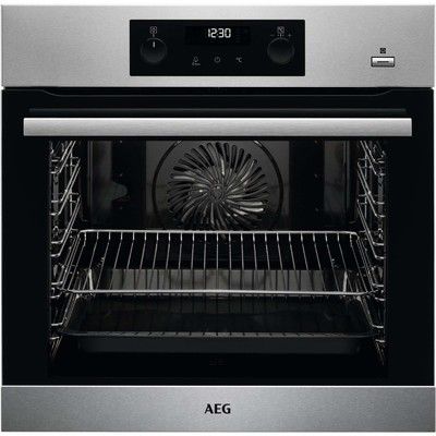 AEG BPS355020M Pyrolytic Self Cleaning SteamBake Single Oven