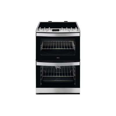 AEG CIB6732ACM Electric 60cm Double Oven Cooker with Induction Hob