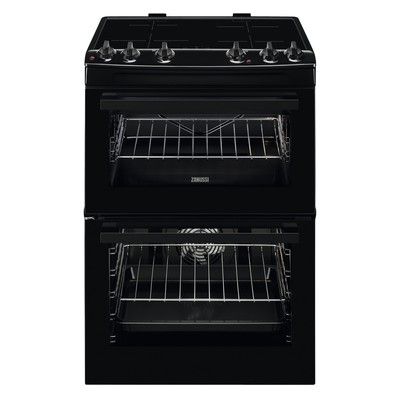 Zanussi ZCI66080BA 60cm Double Oven Induction Electric Cooker