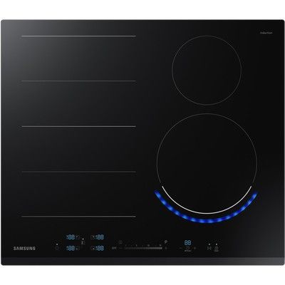 Samsung NZ64N9777BK 60cm 4 Zone Induction Hob with Flex Zone Plus and Virtual Flame