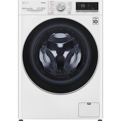 LG TurboWash with Steam V7 F4V712WTSE WiFi-enabled 12kg 1400 Spin Washing Machine