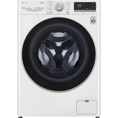 LG EZDispense TurboWash with AI DD V7 F4V709WTSA WiFi-enabled 9kg 1400 Spin Washing Machine