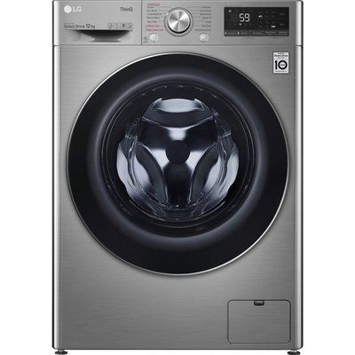 LG TurboWash with Steam V7 F4V712STSE WiFi-enabled 12kg 1400 Spin Washing Machine