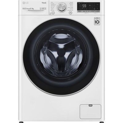 LG TurboWash with AI DD V6 FWV686WTE WiFi-enabled 8kg Washer Dryer