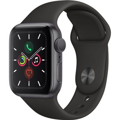 Apple Watch Series 5 - 40mm Space Grey Aluminium Case with Black Sports Band