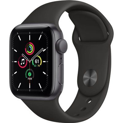 Apple Watch SE - 40mm Space Grey Aluminium Case with Black Sports Band