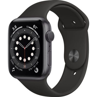 Apple Watch Series 6 - 40mm Space Grey Aluminium Case with Black Sports Band