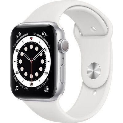 Apple Watch Series 6 - 40mm Silver Aluminium Case with White Sports Band
