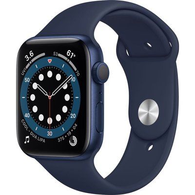 Apple Watch Series 6 - 44mm Blue Aluminium Case with Deep Navy Sports Band