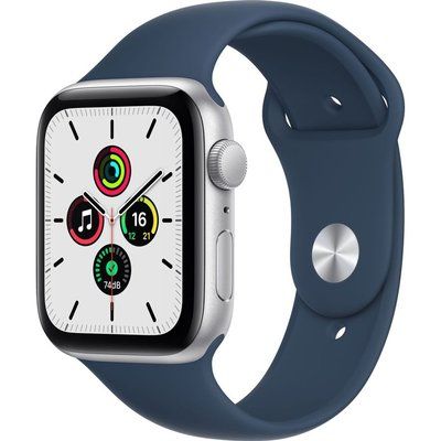 Apple Watch SE - 44mm Silver Aluminium Case with Abyss Blue Sports Band