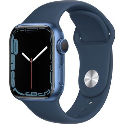 Apple Watch Series 7 - 41mm Blue Aluminium Case with Abyss Blue Sports Band