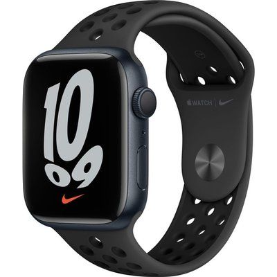 Apple Watch Series 7 - 45mm Midnight Aluminium Case with Anthracite & Black Nike Sports Band