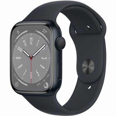 Apple Watch Series 8 - 45mm Midnight Case with Midnight Sports Band