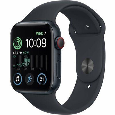 Apple Watch SE Cellular (2022) - 44mm Midnight Case with Midnight Sports Band