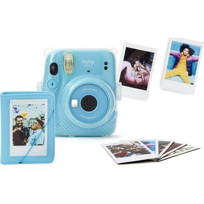 Instax mini 11 Instant Camera with Mini Film Pack & Clear Case Bundle