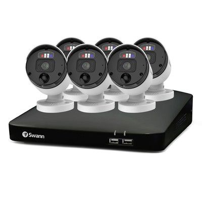 Swann SWNVK-889906-EU 6 Camera 4K Ultra HD NVR CCTV System with 2TB HDD