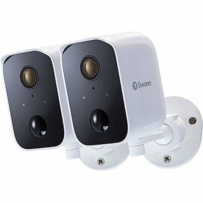 Swann SWIFI-CORECAMPK2-EU Full HD 1080p WiFi Security Camera Kit with Alexa & Google Assistant - 2 Cameras
