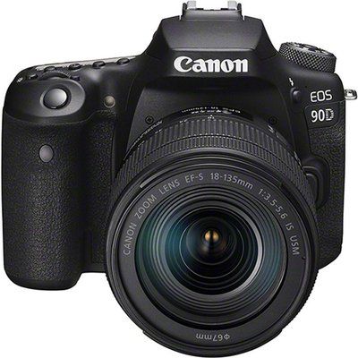 Canon EOS 90D DSLR Camera with EF-S 18-135 mm f/3.5-5.6 IS USM Lens