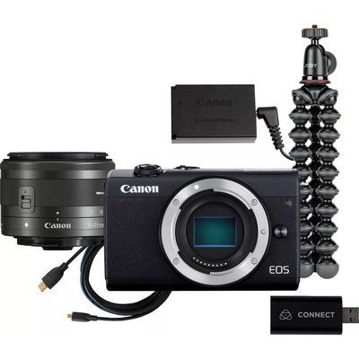 Canon EOS M200 Mirrorless Camera Live Streaming Kit with EF-M 15-45 mm f/3.5-6.3 IS STM Lens