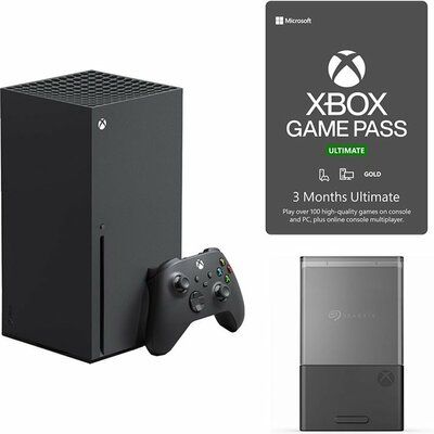 Microsoft Xbox Series X - Seagate 1TB Expansion Hard Drive & 3 Month Game Pass Ultimate Bundle