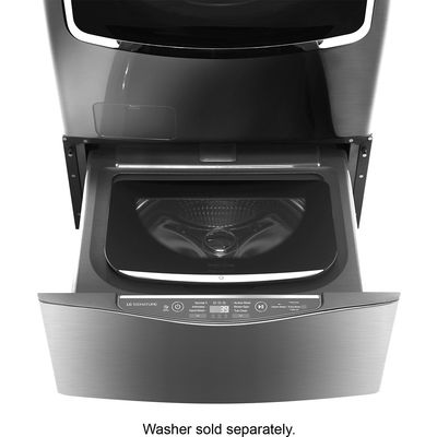 LG WD205CK SIGNATURE SideKick 1.0 Cu. Ft. High-Efficiency Smart Top Load Pedestal Washer
