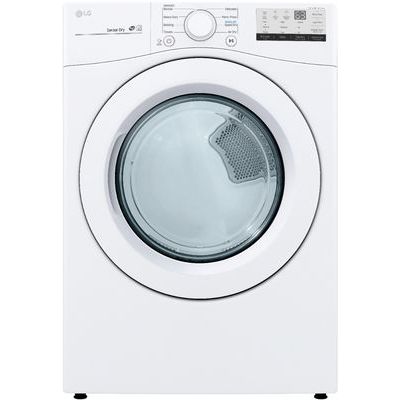 LG DLE3400W 7.4 Cu. Ft. Stackable Electric Dryer