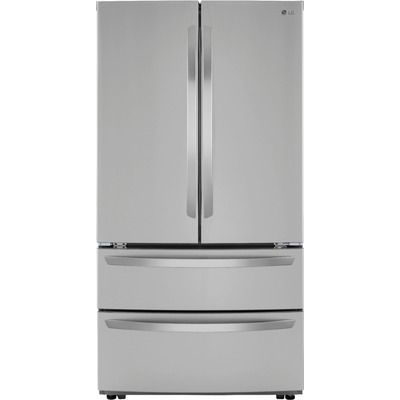 LG LMWC23626S 22.7 Cu. Ft. 4-Door French Door Counter-Depth Refrigerator with Double Freezer