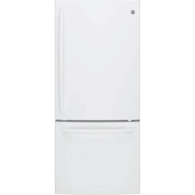 GE GDE21EGKWW 21.0 Cu. Ft. Bottom-Freezer Refrigerator