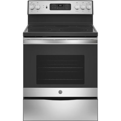GE JB655SKSS 5.3 Cu. Ft. Freestanding Electric Convection Range with Self-Cleaning and No-Preheat Air Fry
