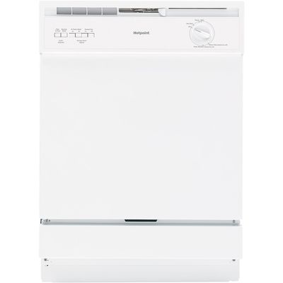 Hotpoint HDA3600KWW 24" Front Control Built-In Dishwasher