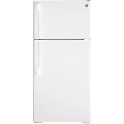 GE GTE16DTNRWW 15.6 Cu. Ft. Top-Freezer Refrigerator