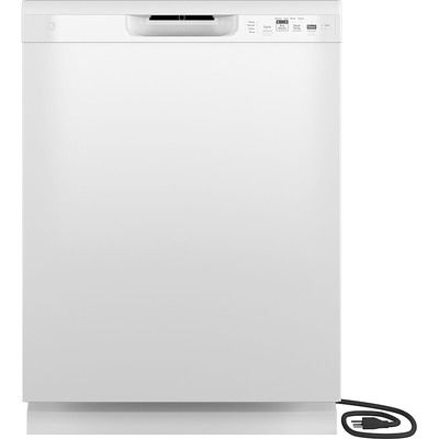 GE GDF511PGRWW Front Control Built-In Dishwasher