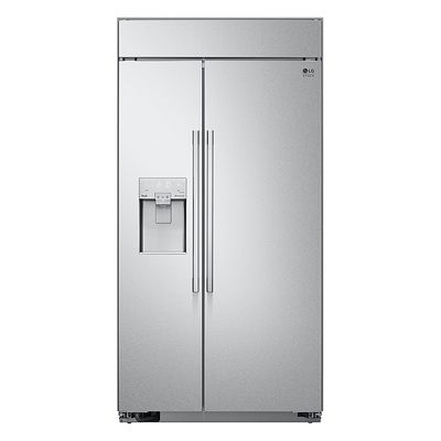 LG SRSXB2622S STUDIO 25.6 Cu. Ft. Side-by-Side Built-In Smart Refrigerator with Tall Ice and Water Dispenser