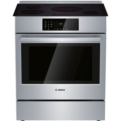Bosch HII8056U 800 Series 4.6 Cu. Ft. Self-Cleaning Slide-In Electric Induction Convection Range