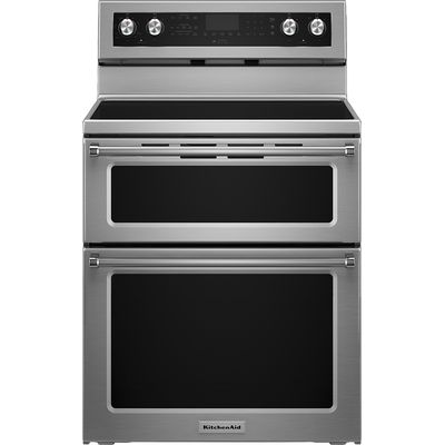 KitchenAid KFED500ESS 6.7 Cu. Ft. Self-Cleaning Freestanding Double Oven Electric Convection Range